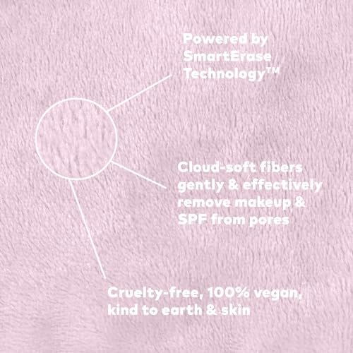 The Original MakeUp Eraser 7-Day Set, Erase All Makeup With Just Water, Including Waterproof Mascara, Eyeliner, Foundation, Lipstick, Sunscreen, and More! Silver Infused, 7ct.