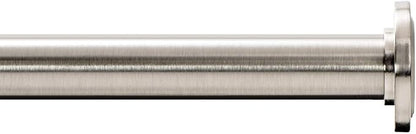 Ivilon Tension Curtain Rod - Spring Tension Rod for Windows or Shower, 36 to 54 Inch. Brushed Nickel