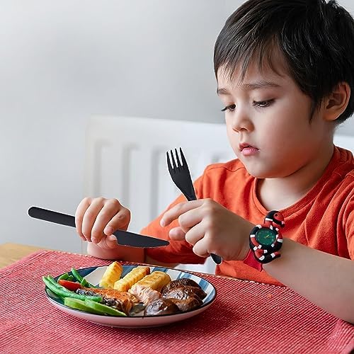 Reusable Travel Utensils Set with Case Wheat Straw Fork Spoon Knife Cutlery