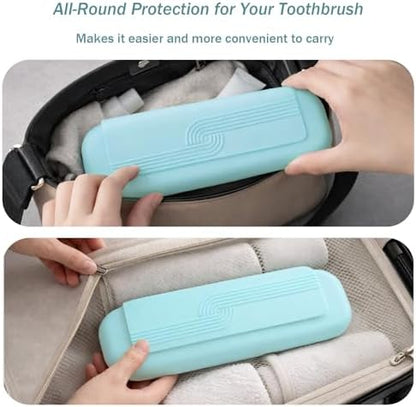 Silicone Toothbrush Travel Case, Extra Large Toothbrush Case for Traveling