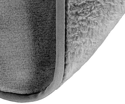 Eurow Reusable Makeup Remover Cloths, Soft Microfiber Face Towels for All Skin Types, Chemical-Free, Protective, Machine Washable, Gentle & Effective Facial Cleansing, 8"x8", Gray, 4-Pack