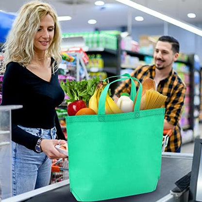 36-Pack Tote Bags Multipurpose Reusable Grocery Bag (White Colors 36 Pack)