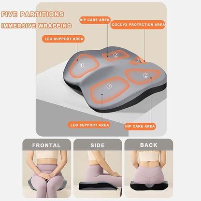 Adult Car Booster Seat Cushion, Memory Foam Car Seat Cushions for Driving, Non-Slip Automotive Seat Cushions for Sciatica & Lower Back Pain Relief