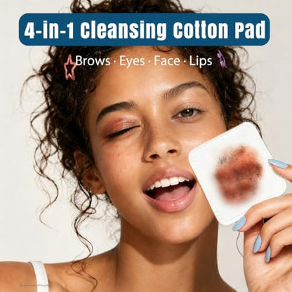 Ourmed Life Large Cotton Pads for Face, 3 x 3 Makeup Remover Pads, 60 ct