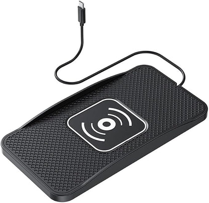 Wireless Car Charger Pad for Ford F-150 Lightning 2022-2025, Type-C/USB 20W Car Wireless Charger Non-Slip Phone Charging Pad Car Accessories,A 30cm Cable Type-C Plug