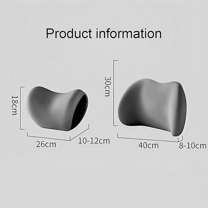 Car Back Support Neck Pillow for Subaru Crosstrek 2012-2025, Comfortable Soft Car Seat Headrest Neck Rest Cushion Lumbar Support Pillow with Adjustable Strap, Pink