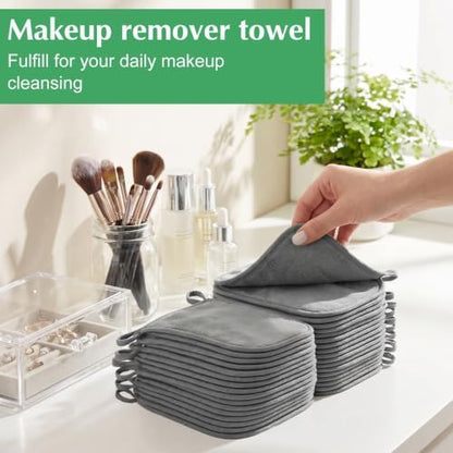 50 Pcs Makeup Remover Cloths Reusable Washable Pads Soft for Face, Women