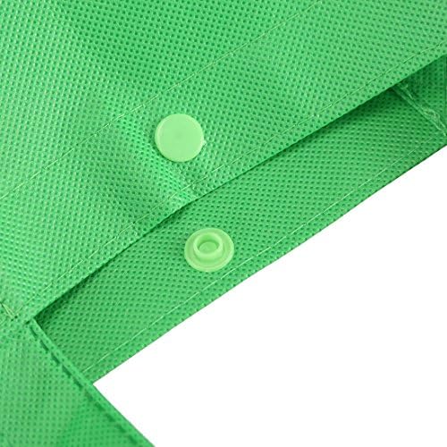 Tosnail 12 Pack Reusable Grocery Bags with Handles, Black, Blue, Green