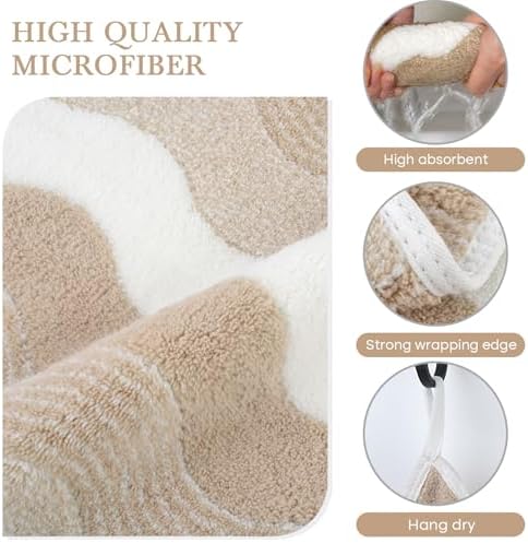 SINLAND Absorbent Coral Velvet Washcloth Ultra Soft Microfiber Face Towels 12 x 12 inch Multi-Purpose Face Cloths for Household and Sport