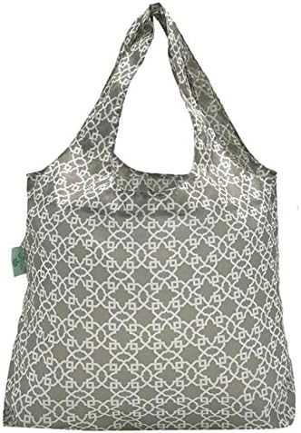 HOLYLUCK Reusable Grocery Bags,Heavy Duty Foldable Shopping Tote Bag (Standard, 3 Maze)