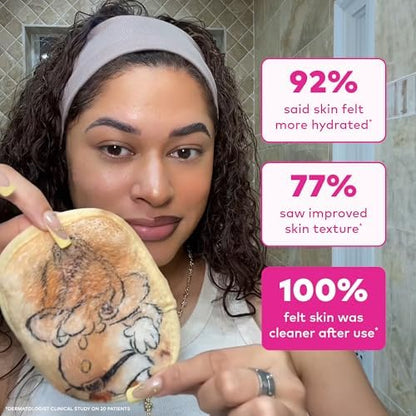 The Original MakeUp Eraser 7-Day Set, Erase All Makeup With Just Water, Including Waterproof Mascara, Eyeliner, Foundation, Lipstick, Sunscreen, and More! (Snow White), 7ct.