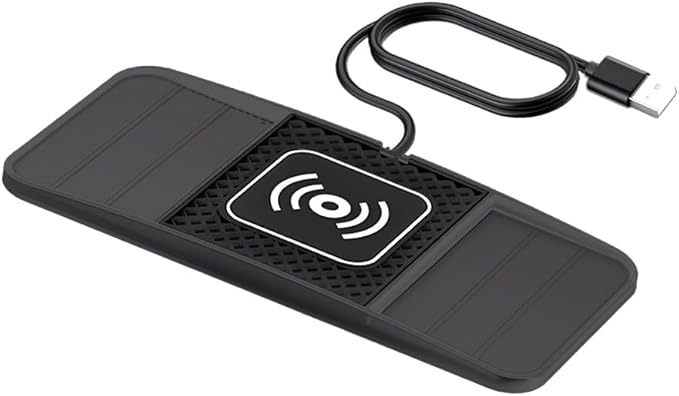 Wireless Charging Pad for Car for Chevrolet Trax 2015-2022 2024-2026, DIY Trim-to-Fit Slim Non Slip Fast Charger Car Wireless Charging Pad 30CM Cable,B 30cm USB Plug Cable