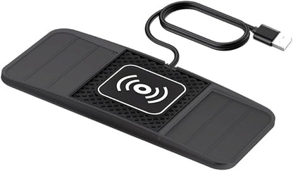 Wireless Charging Pad for Car for Kia K5 2021-2026, DIY Trim-to-Fit Slim Non Slip Fast Charger Car Wireless Charging Pad 30CM Cable,B 30cm USB Plug Cable