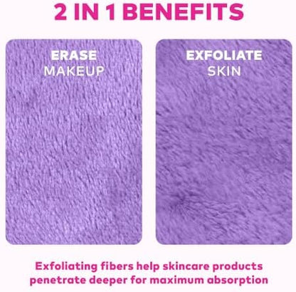 The Original MakeUp Eraser 7-Day Set, Erase All Makeup with Just Water, Including Waterproof Mascara, Eyeliner, Foundation, Lipstick, Sunscreen, and More! Soda Pop 7ct
