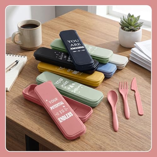 Hushee 24 Pack 36 Pack Employee Appreciation Utensil with Case, Classic