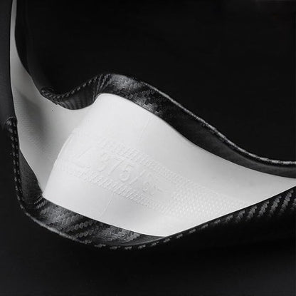 Carbon Fiber Leather car Steering Wheel Cover, Comfortable and Anti-Skid, Universal 15 inch (Black)