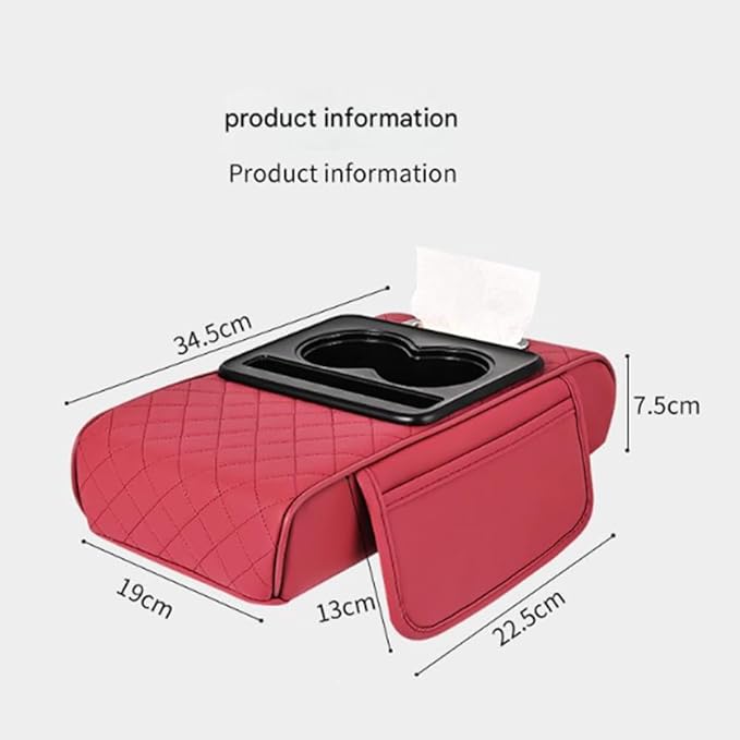 Car Armrests Covers for Audi A6 1995–2025, Center Console Cover Armrest Cushion Middle Console Protector Armrest Mat Interior Accessories,E