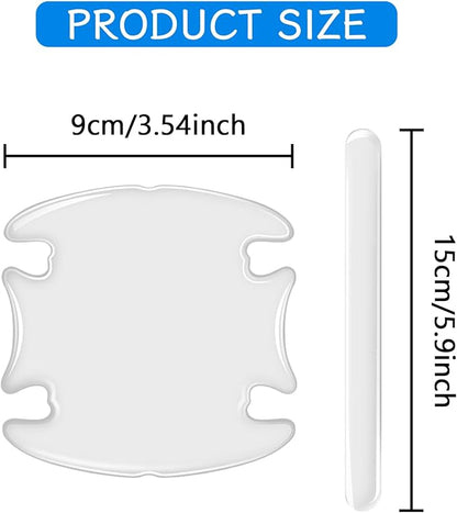8PCS Car Door Handle Scratch Protector, Transparent Waterproof Anti-Scratche Car Door Handle Cup and Rear View Mirror Protector, Universal Doors Bowl Guard Sticker for Cars, SUVs, Trucks