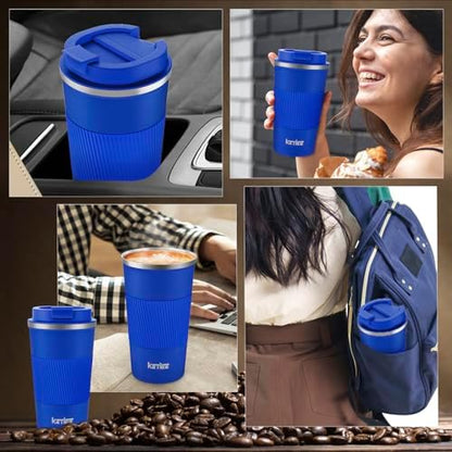 KETIEE Travel Coffee Mug 12oz: Insulated Travel Mug with Leakproof Lid