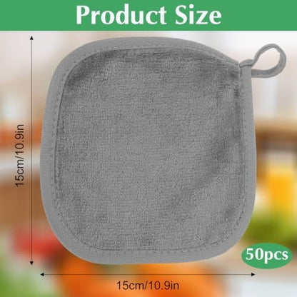 50 Pcs Makeup Remover Cloths Reusable Washable Pads Soft for Face, Women