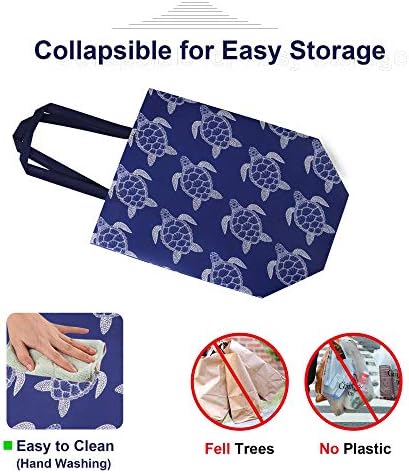 BeeGreen Animal Reusable Grocery Bags - W13*H13*D7 6 Packs Lightweight Shopping Totes with Long Handles, Water Resistant,Durable and Portable - Perfect for Groceries, Supermarket, Gifts, and More