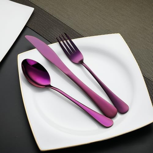 DEVICO Travel Utensils with Case, 5 Piece Portable Silverware Set for Work