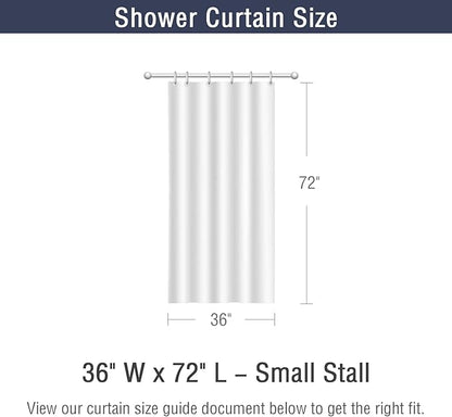 Gibelle Small Stall Shower Curtain 36 x 72, Narrow Half Sage Green Ombre Shower Curtain for Bathroom, Waffle Weave Fabric Shower Curtain Set with Hooks, Water Repellent, Machine Washable