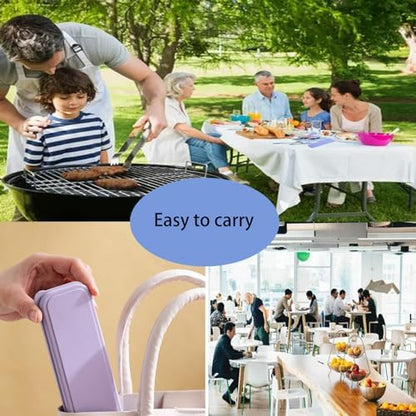 Wheat Straw Travel Cutlery Set Portable Knife Fork Spoon with Storage Case