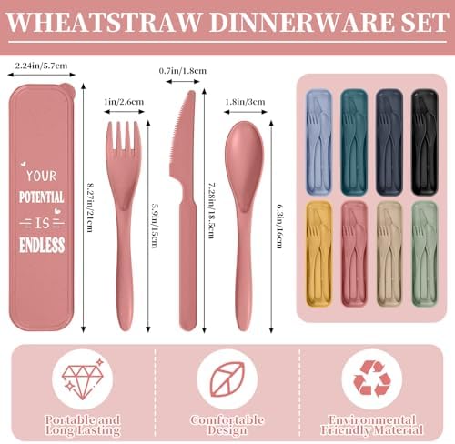 Hushee 24 Pack 36 Pack Employee Appreciation Utensil with Case, Classic
