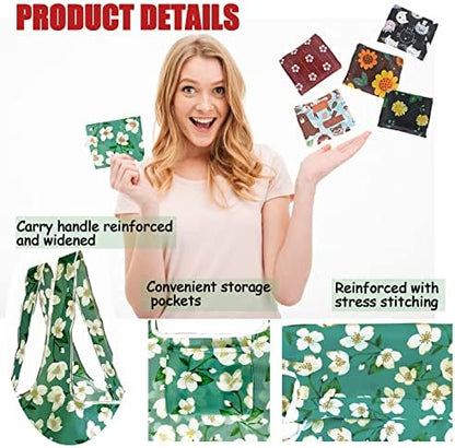 RUIPBOTE12 Pack Reusable Grocery Bag, Foldable Shopping Bag, Large Capacity Gift Tote Bag, Storage Bag for Groceries