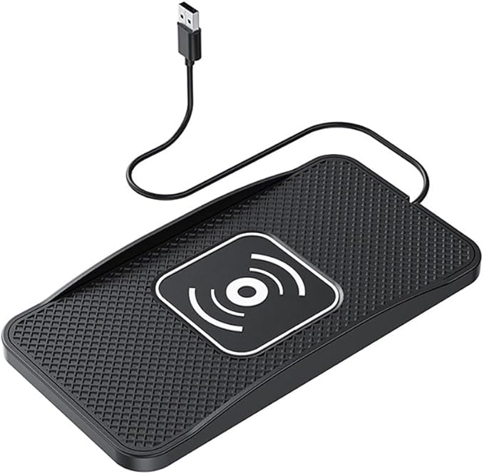 Wireless Car Charger Pad for Ford F150 2000-2025, Type-C/USB 20W Car Wireless Charger Non-Slip Phone Charging Pad Car Accessories,B 30cm Cable USB Plug