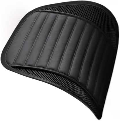 Premium Car Interior Back Support - Versatile Lumbar Cushion for Driver Seat with Breathable Fabric and Adjustable Strap. (1, Black)