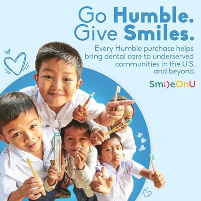 The Humble Co. Bamboo Toothbrushes, BPA Free, Soft Bristles (5 Pack)