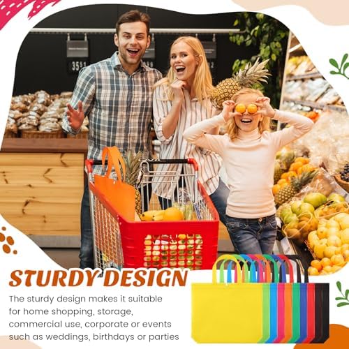 Paterr 100 Pcs Reusable Shopping Bags Bulk