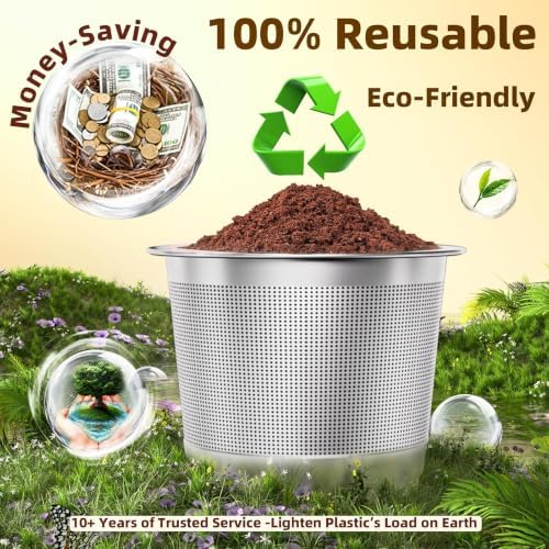 6 Pack Reusable K Cups Coffee Pods for Keurig 1.0
