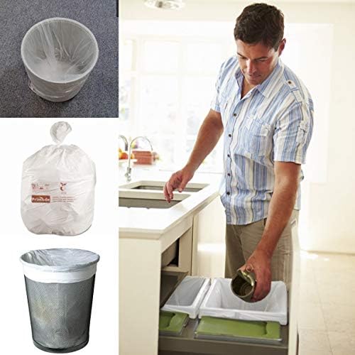 Compostable Bags, 3 Gallon Food Scraps Yard Waste Bags, 100 Count, Extra Thick 0.71 Mil. ASTMD6400 Compost Bags Small Kitchen Trash Bags, Certified By BPI And TÜV AUSTRIA