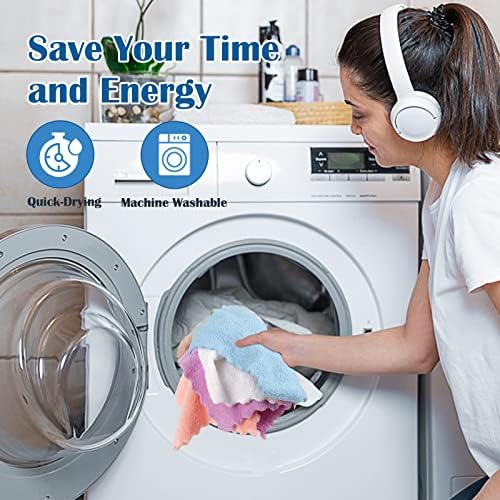 Orighty Makeup Remover Cloths, 24 Pack Microfiber Face Towels, 7 x 7 Inch