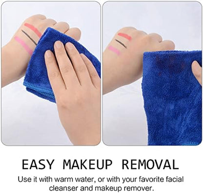 SINLAND Microfiber Facial Cloths Fast Drying Washcloth 12inch x 12inch (6pack, Blue)