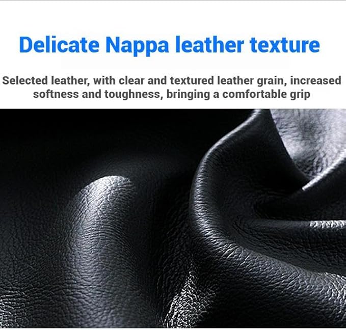 Leather Steering Wheel Cover 15 Inches Car Steering Wheel Cover Stretchy Easy Installation Durable Breathable Non-Slip for Honda Civic Accord Fit CRV HRV Pilot Odyssey Accessories -Brown