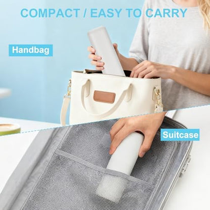 Travel Toothbrush and Toothpaste Case, 2 in 1 Gray Toothbrush Holder and Rinse Cup, Large Capacity Toothbrush Cup with Cover, Portable Toothbrush Holder for Traveling, Camping, Trip