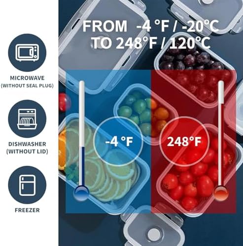 KIGI 【3 PACK】 40.6OZ Collapsible Silicone Bento Box Food Storage Containers with Lids Airtight Meal Prep Containers,Microwave Safe