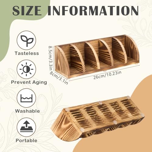 Shampoo Bar Holder Multi Bar Soap Dish, Wooden, 10.24 x 3.35 x 3.15 Inch
