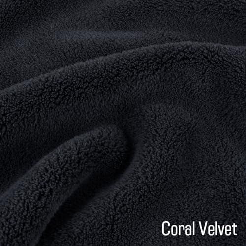 SINLAND Absorbent Coral Velvet Washcloth Ultra Soft Microfiber Face Towels 12 x 12 inch Multi-Purpose Face Cloths for Household and Sport