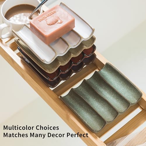 Bathroom Soap Dish for Shower, Bar Soap Holder with Drainage