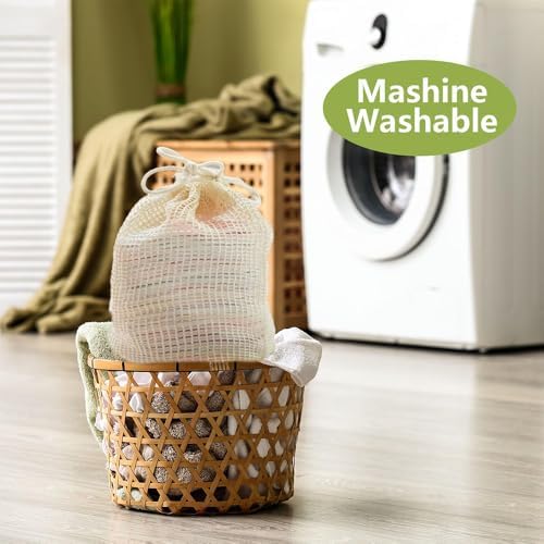 Reusable Cotton Rounds, 100% Natural Bamboo Cotton Pads for Face|Reusable Makeup Remover Pads with Laundry Bag,Headband and Cotton Round Holder (Colorful)