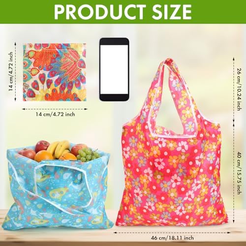 Paterr 50 Pack Reusable Grocery Bags Foldable Shopping Tote