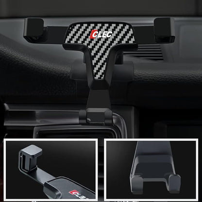 BEERTE Car Phone Holder fit for Porsche Macan 2015-2025 and Porsche Cayenne 2019-2023 Phone Mount Rotatable Adjustable,Safe and Convenient Phone Navigation for 4-7 inch Smartphone (Carbon Fiber)