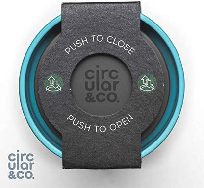 Circular and Co Leakproof Reusable Coffee Cup 12oz/340ml - The World's First Travel Mug Made from Recycled Coffee Cups, 100% Leak-Proof, Sustainable & Insulated (Black & Giggle Pink)