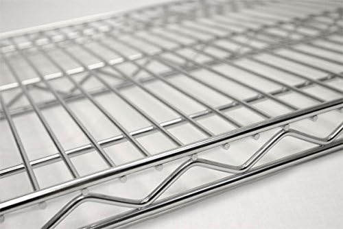 Omega 21" Deep x 54" Wide x 54" High 3 Tier Chrome Starter Shelving Unit