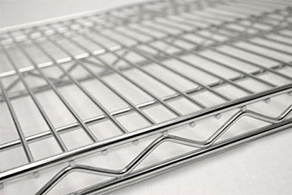 Omega 24" Deep x 30" Wide x 63" High 3 Tier Chrome Starter Shelving Unit